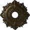 Ekena Millwork Riley Ceiling Medallion (Fits Canopies up to 4 5/8"), 18"OD x 3 1/2"ID x 1 1/2"P, Green Gold CM18RLGGS - alternate 1